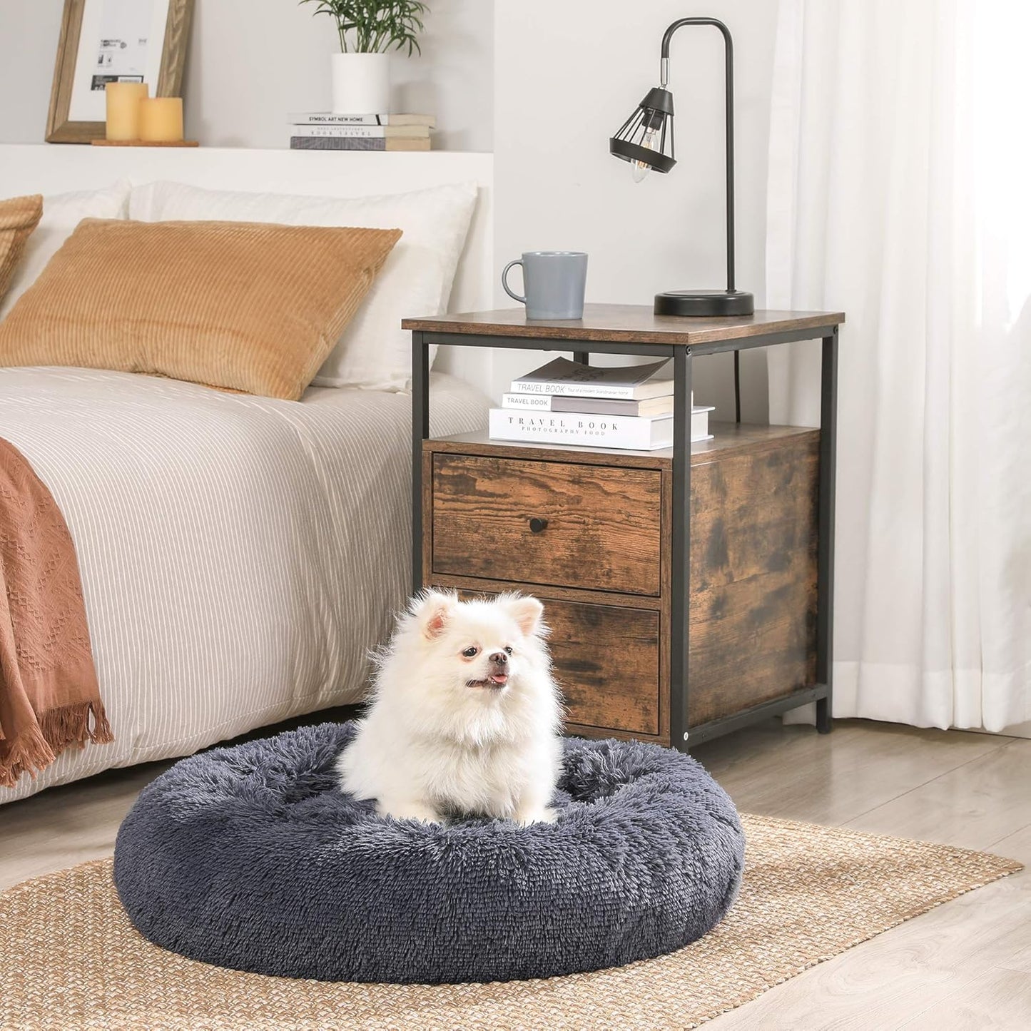 PawRelax® Anti - Stress Honden - & Kattenmand | Donut Mand - PawRelax