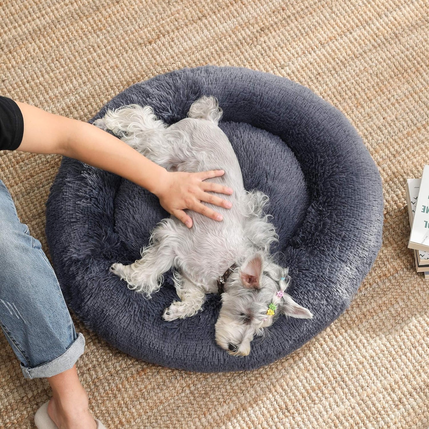 PawRelax® Anti - Stress Honden - & Kattenmand | Donut Mand - PawRelax