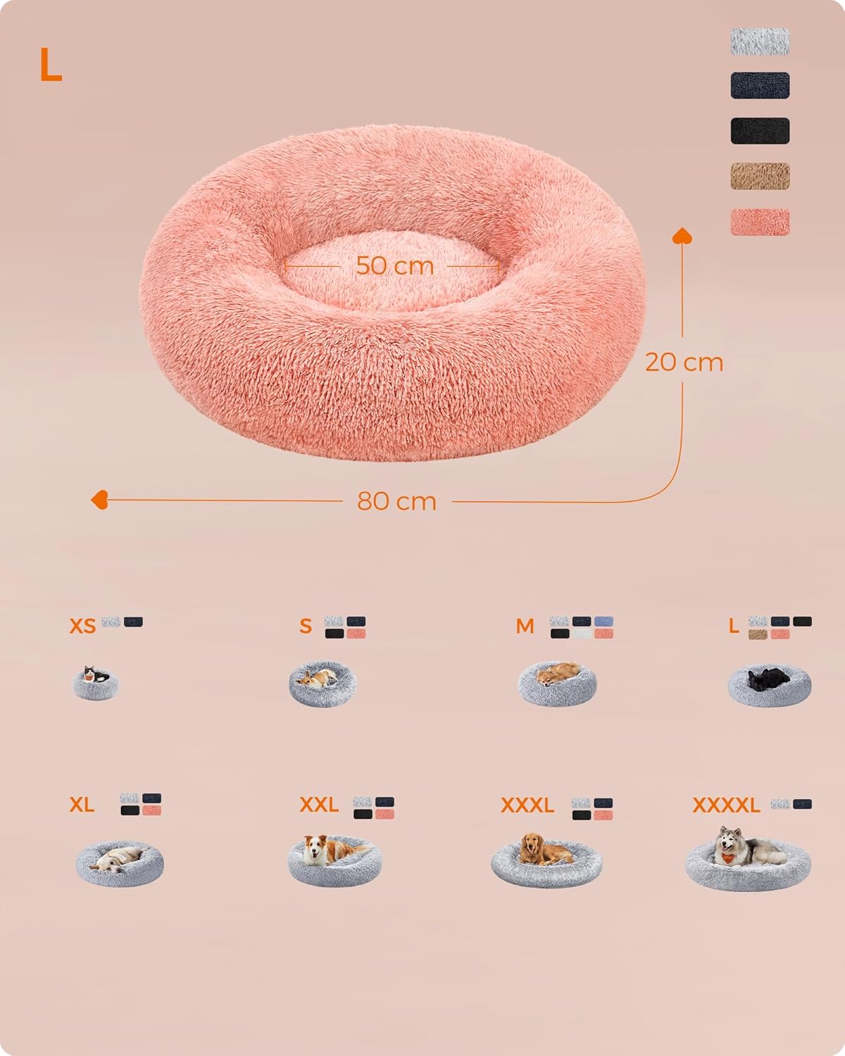 PawRelax® Anti - Stress Honden - & Kattenmand | Donut Mand - PawRelax