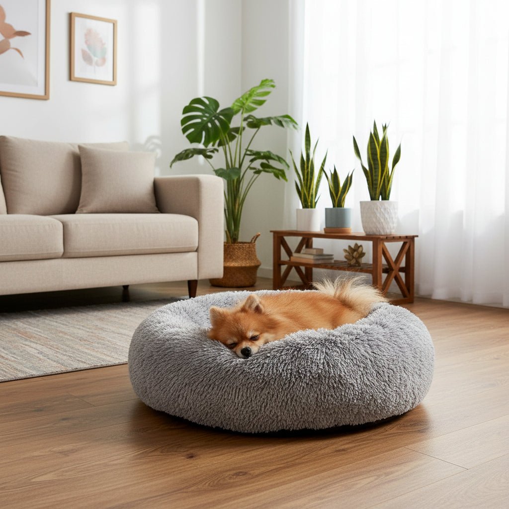 PawRelax® Anti - Stress Honden - & Kattenmand | Donut Mand - PawRelax