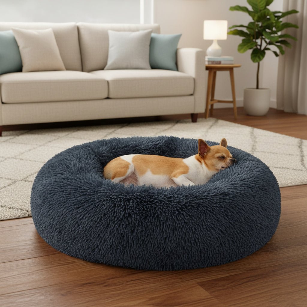 PawRelax® Anti - Stress Honden - & Kattenmand | Donut Mand - PawRelax