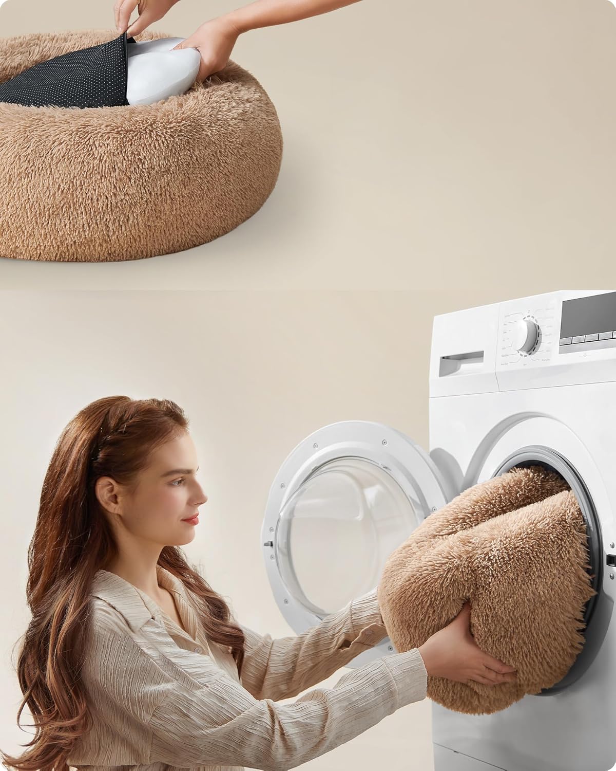 PawRelax® Anti - Stress Honden - & Kattenmand | Donut Mand - PawRelax