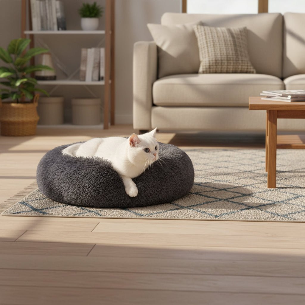 PawRelax® Anti - Stress Honden - & Kattenmand | Donut Mand - PawRelax