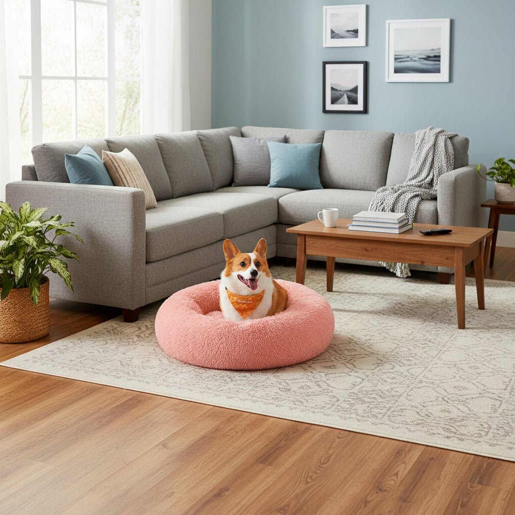 PawRelax® Anti - Stress Honden - & Kattenmand | Donut Mand - PawRelax