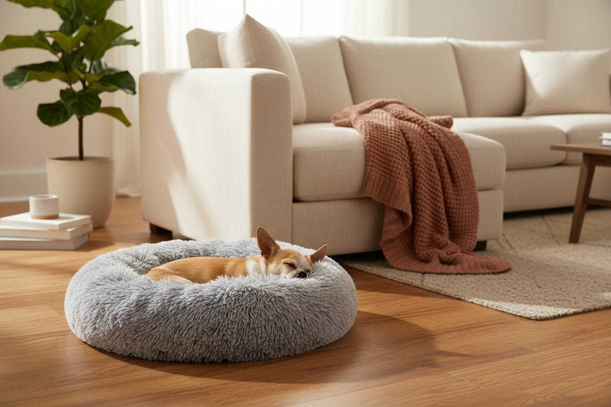PawRelax® Anti - Stress Honden - & Kattenmand | Donut Mand - PawRelax