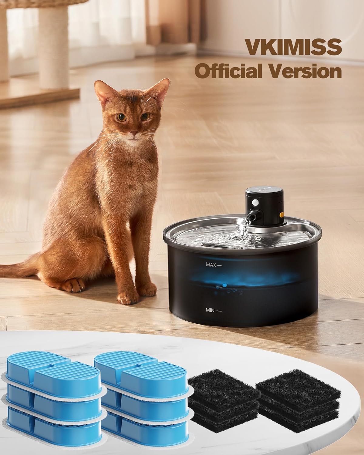 PawRelax™ AquaSense – Draadloze Drinkfontein met Sensor voor Katten & Honden - PawRelax