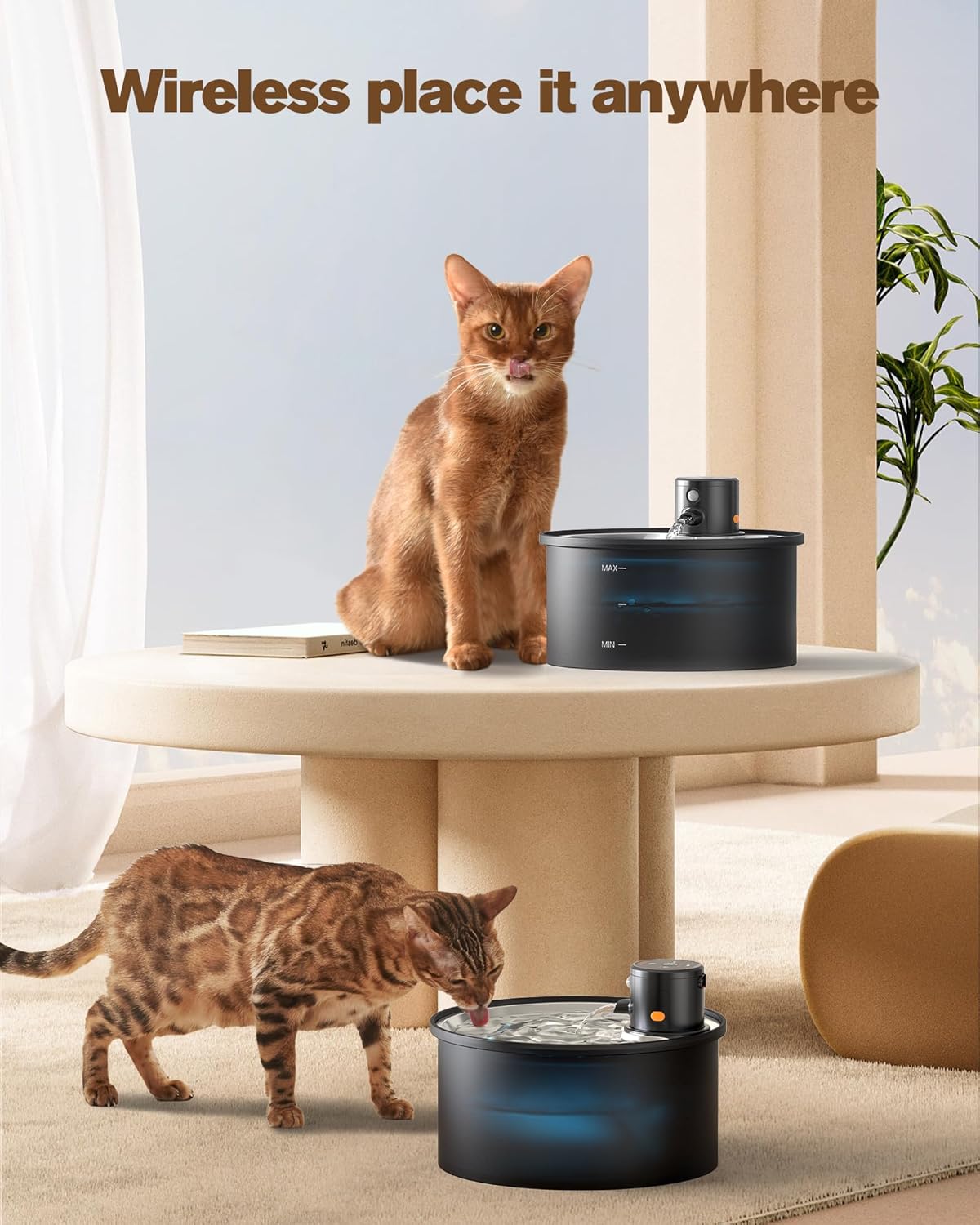 PawRelax™ AquaSense – Draadloze Drinkfontein met Sensor voor Katten & Honden - PawRelax