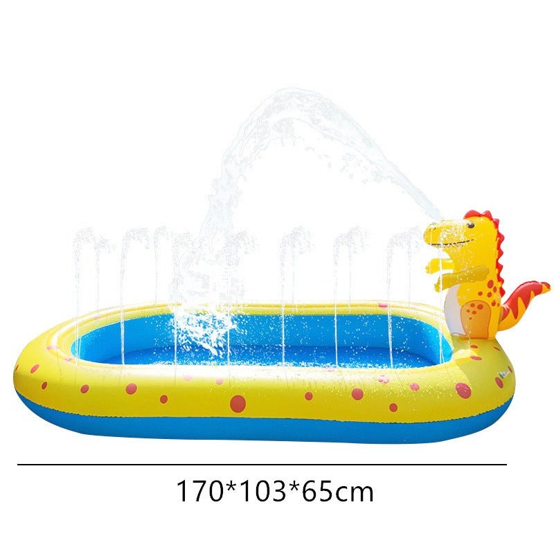 PawRelax™ Dino Splash Waterpark – Verkoelend Speelbad voor Honden - PawRelax