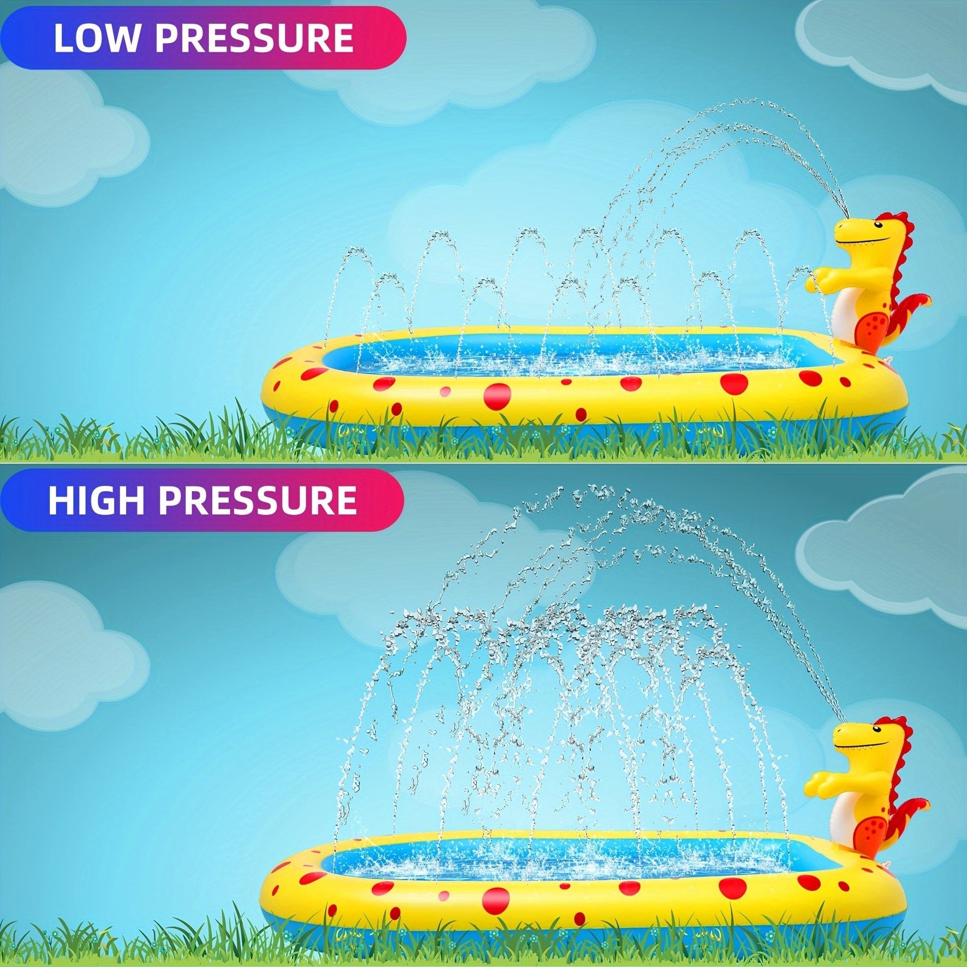 PawRelax™ Dino Splash Waterpark – Verkoelend Speelbad voor Honden - PawRelax