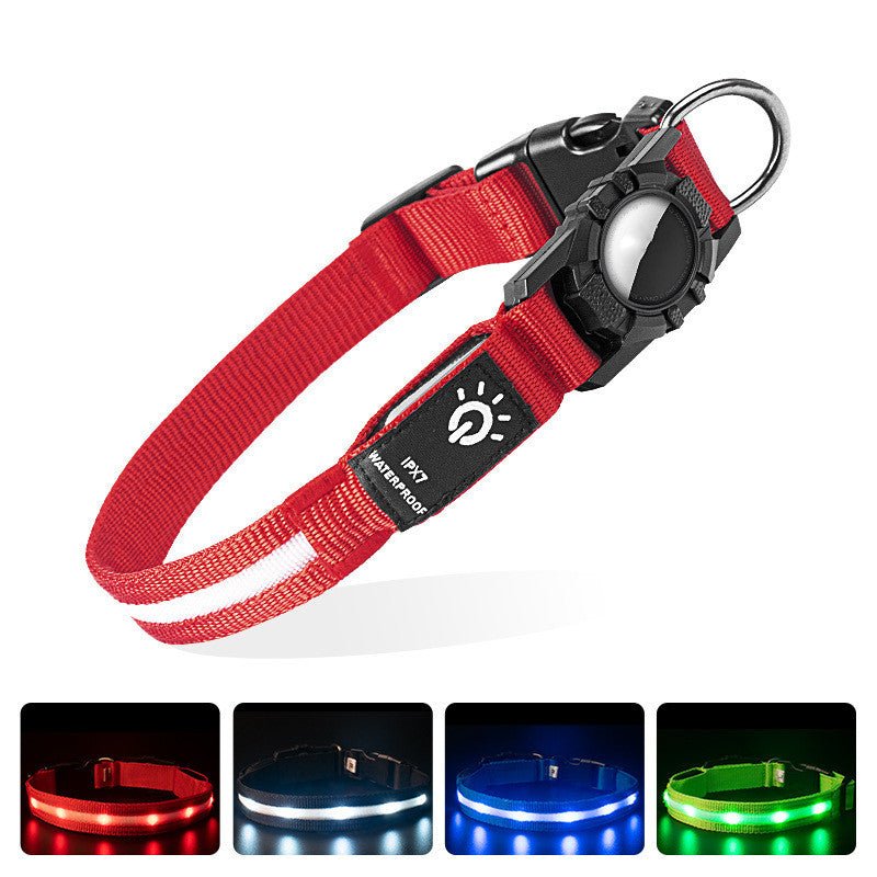 PawRelax™ GPS & AirTag Waterdichte LED Halsband voor Honden - PawRelax