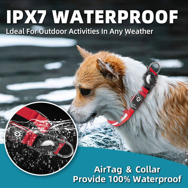 PawRelax™ GPS & AirTag Waterdichte LED Halsband voor Honden - PawRelax