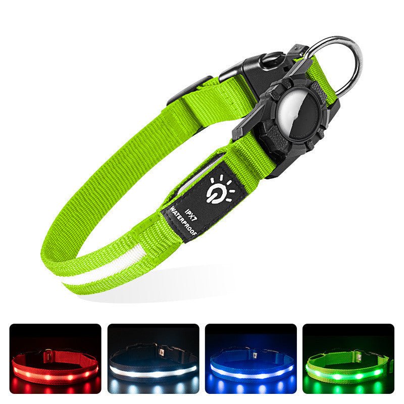 PawRelax™ GPS & AirTag Waterdichte LED Halsband voor Honden - PawRelax